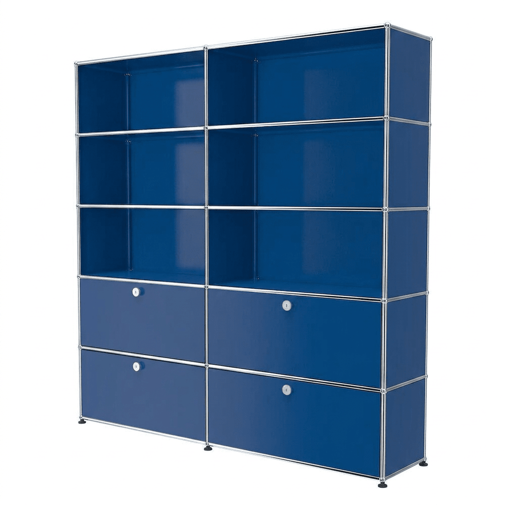 USM Haller Shelving R2 office USM Gentian Blue 