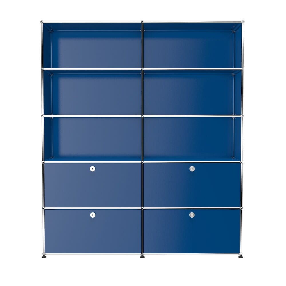 USM Haller Shelving R2 office USM Gentian Blue 