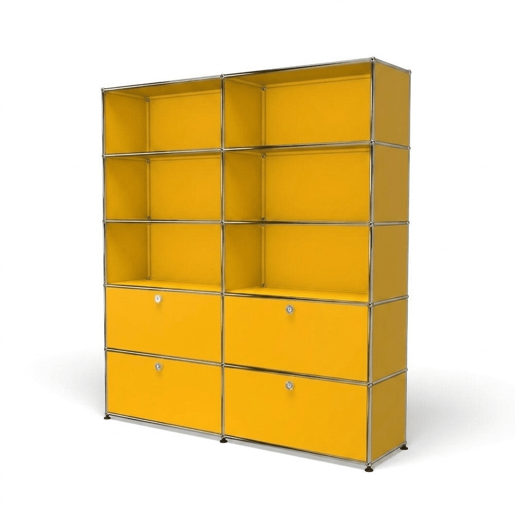USM Haller Shelving R2 office USM Golden Yellow 