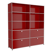 USM Haller Shelving R2 office USM Ruby Red 