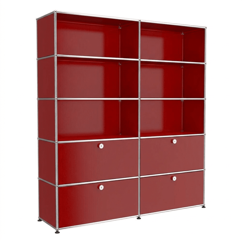 USM Haller Shelving R2 office USM Ruby Red 