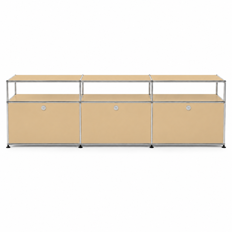 USM Haller TV Media - 6 compartments - 3 short open -3 closed - 1.7