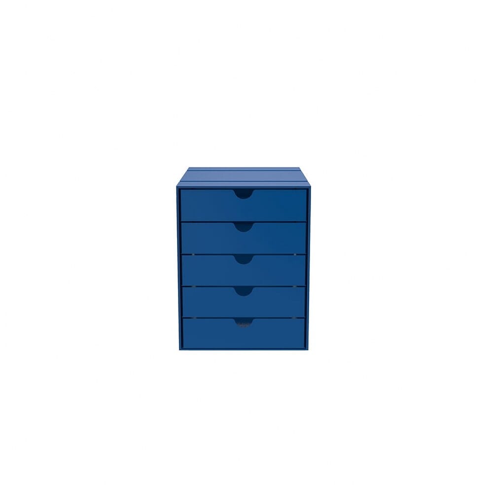 USM Inos organizing box set, 5 drawers storage USM Gentian Blue 