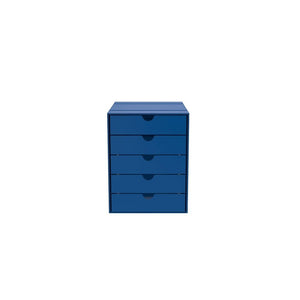 USM Inos organizing box set, 5 drawers storage USM Gentian Blue 