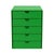 USM Inos organizing box set, 5 drawers storage USM USM Green 