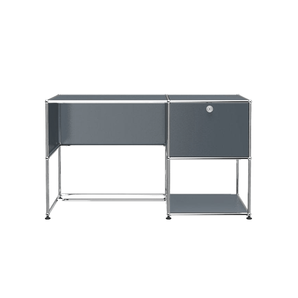 USM Haller Custom Desk Unit - A1 storage USM Mid-gray 