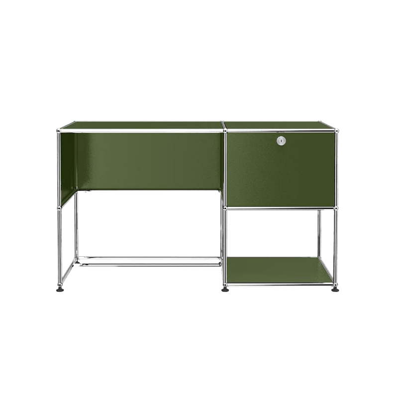 USM Haller Custom Desk Unit - A1 storage USM Olive Green 