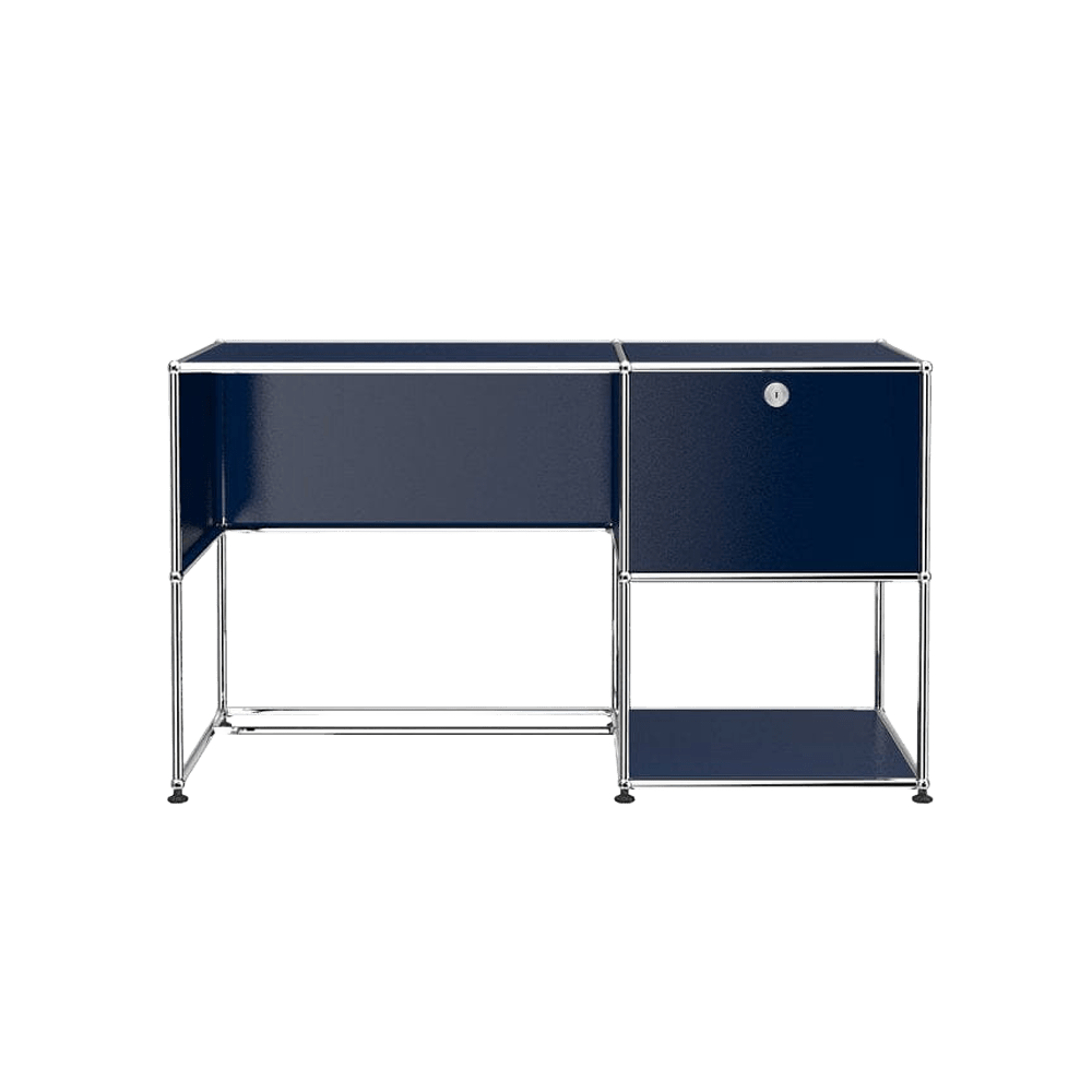 USM Haller Custom Desk Unit - A1 storage USM Steel Blue 
