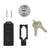 USM Lock For Drop-Down Or Extension Doors, With 2 Keys Accessories USM With fitting set 