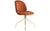 Beetle Meeting Chair with Swivel Base - Fully Upholstered