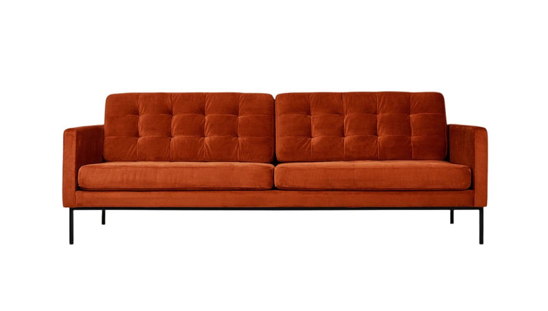 Towne Sofa Sofa Gus Modern Velvet Russet 