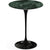 Saarinen Side Table - 16" Round side/end table Knoll Black Verde Alpi marble, Satin finish 