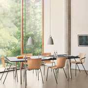 Vico Duo Stacking Chair with Welded Linking Device Chairs Fritz Hansen 