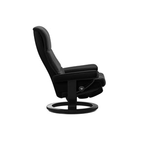 View Office Chair - Batick Latte Leather & Black Wood Office Chair Stressless 