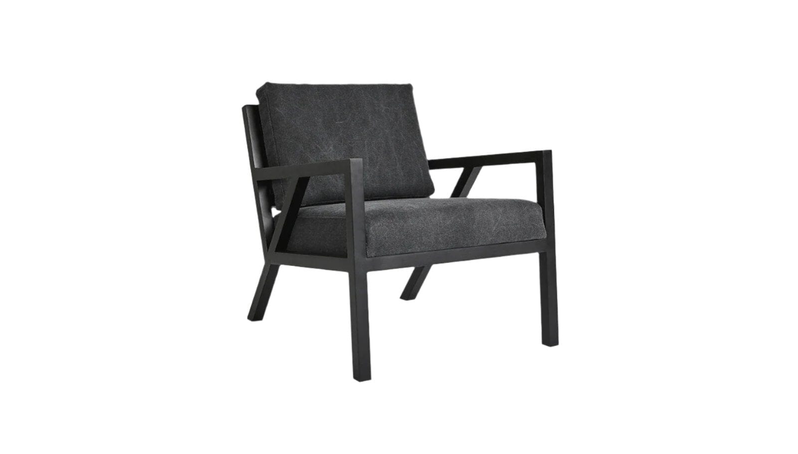 Truss Lounge Chair lounge chair Gus Modern Vinage Mineral / Ash Black 