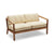 Virkelyst 2-Seater Sofa Sofas Skagerak by Fritz Hansen Golden Yellow Stripe 