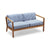 Virkelyst 2-Seater Sofa Sofas Skagerak by Fritz Hansen Sea Blue Stripe 