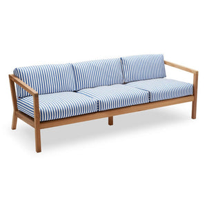 Virkelyst 3-Seater Sofa Sofas Skagerak by Fritz Hansen Sea Blue Stripe 
