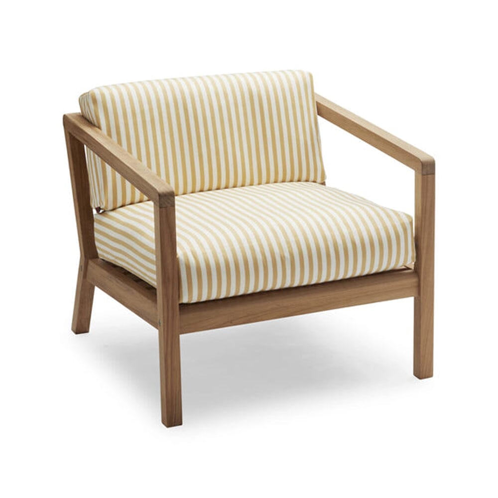 Virkelyst Lounge Chair lounge chair Skagerak by Fritz Hansen Golden Yellow Stripe 
