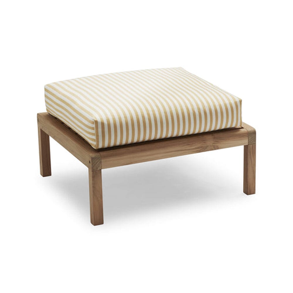 Virkelyst Ottoman Ottoman Skagerak by Fritz Hansen Golden Yellow Stripe 