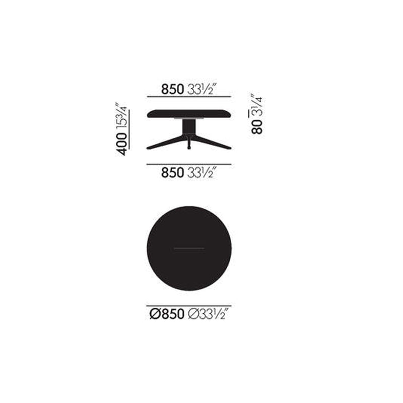Abalon Platform stool Vitra 