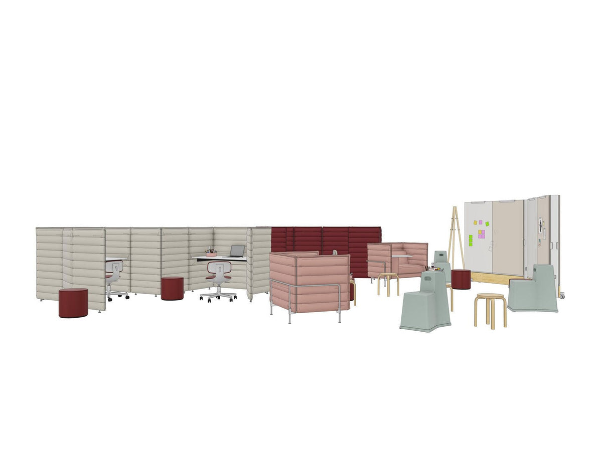 Alcove Love Seat Lowback Sofa Vitra 