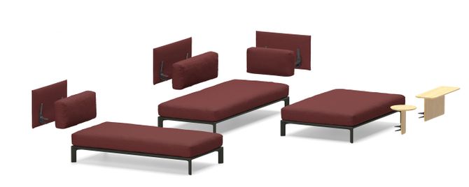 Anagram Platform with Seat Cushions 900 x 2200 mm