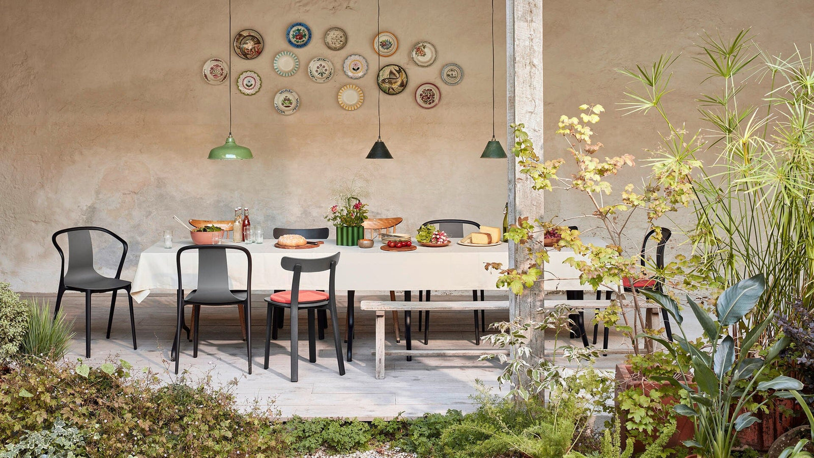 Belleville Armchair Plastic Outdoors Vitra 