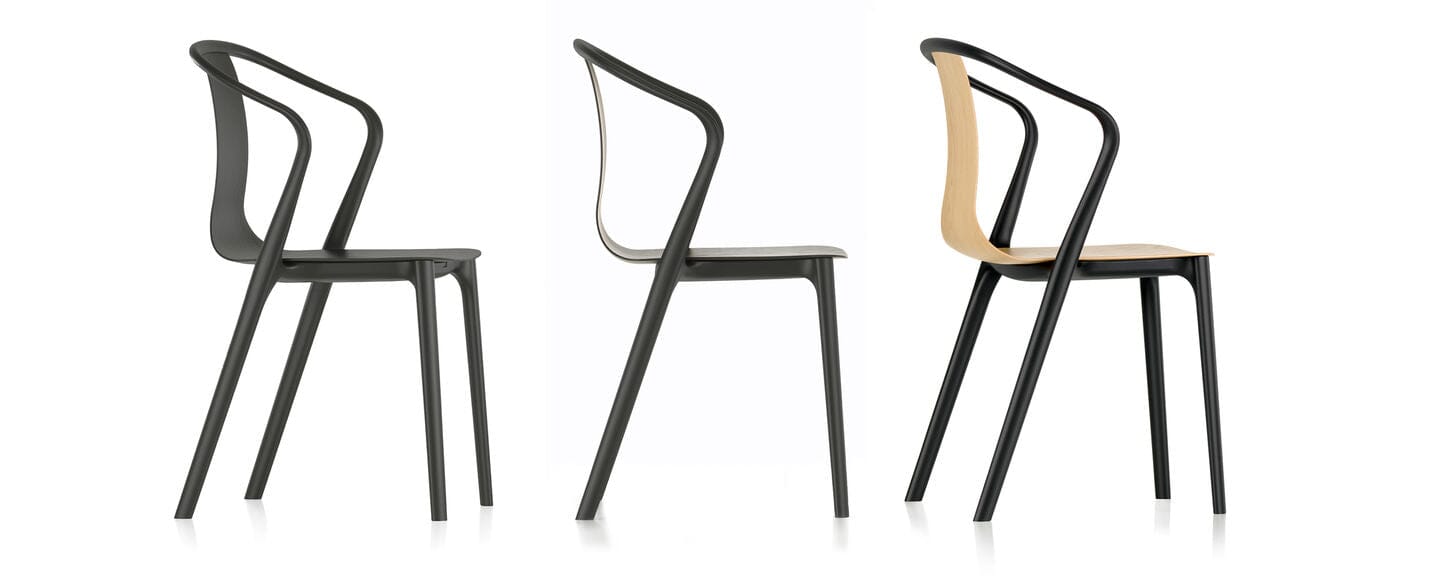 Belleville Armchair Wood Side/Dining Vitra 