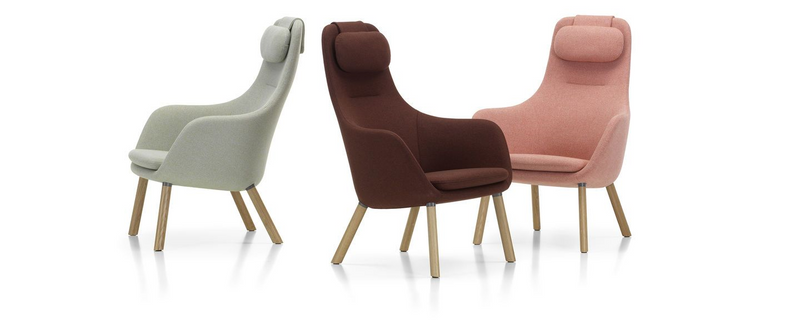 HAL Lounge Chair Integrated Seat Cushion task chair Vitra 