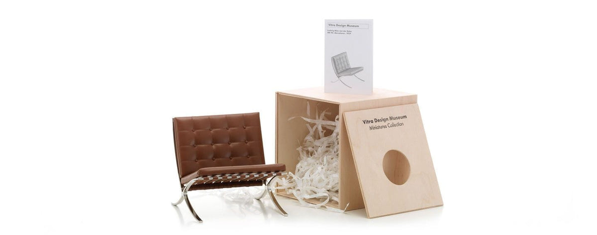 Miniature Barcelona Chair by Vitra Art Vitra 