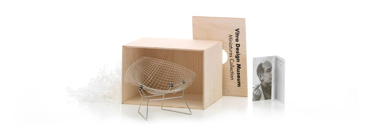 Miniature Bertoia Diamond Chair Art Vitra 