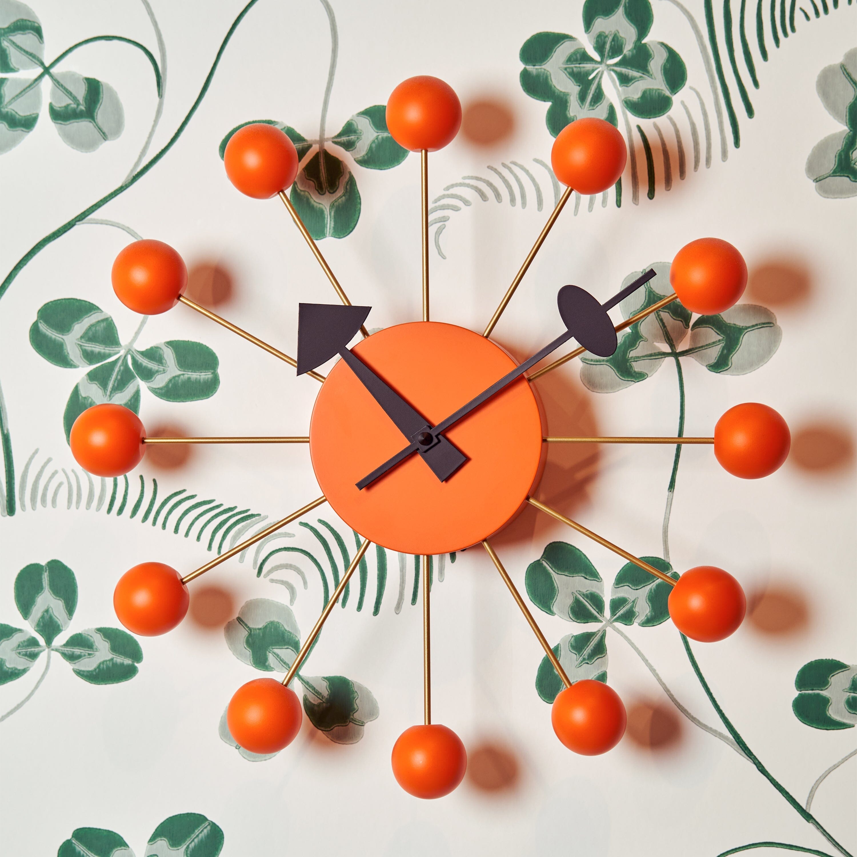 e Nelson Vitra Ball Clock オレンジ Nelson Ball Clock Orange — CA Modern Home