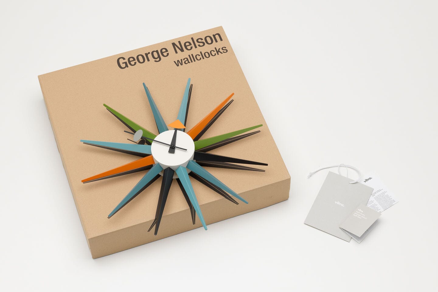 Nelson Sunburst Clock Multi-Color Clocks Vitra 