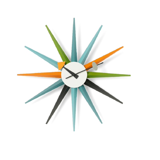 Nelson Sunburst Clock Multi-Color Clocks Vitra 