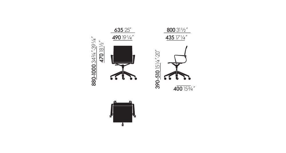 Physix Studio with Five-Star Base task chair Vitra 