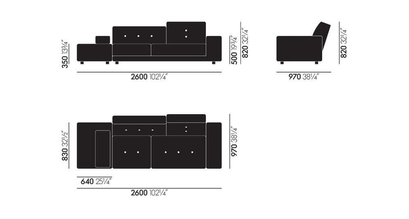Polder Sofa Sofa Vitra 