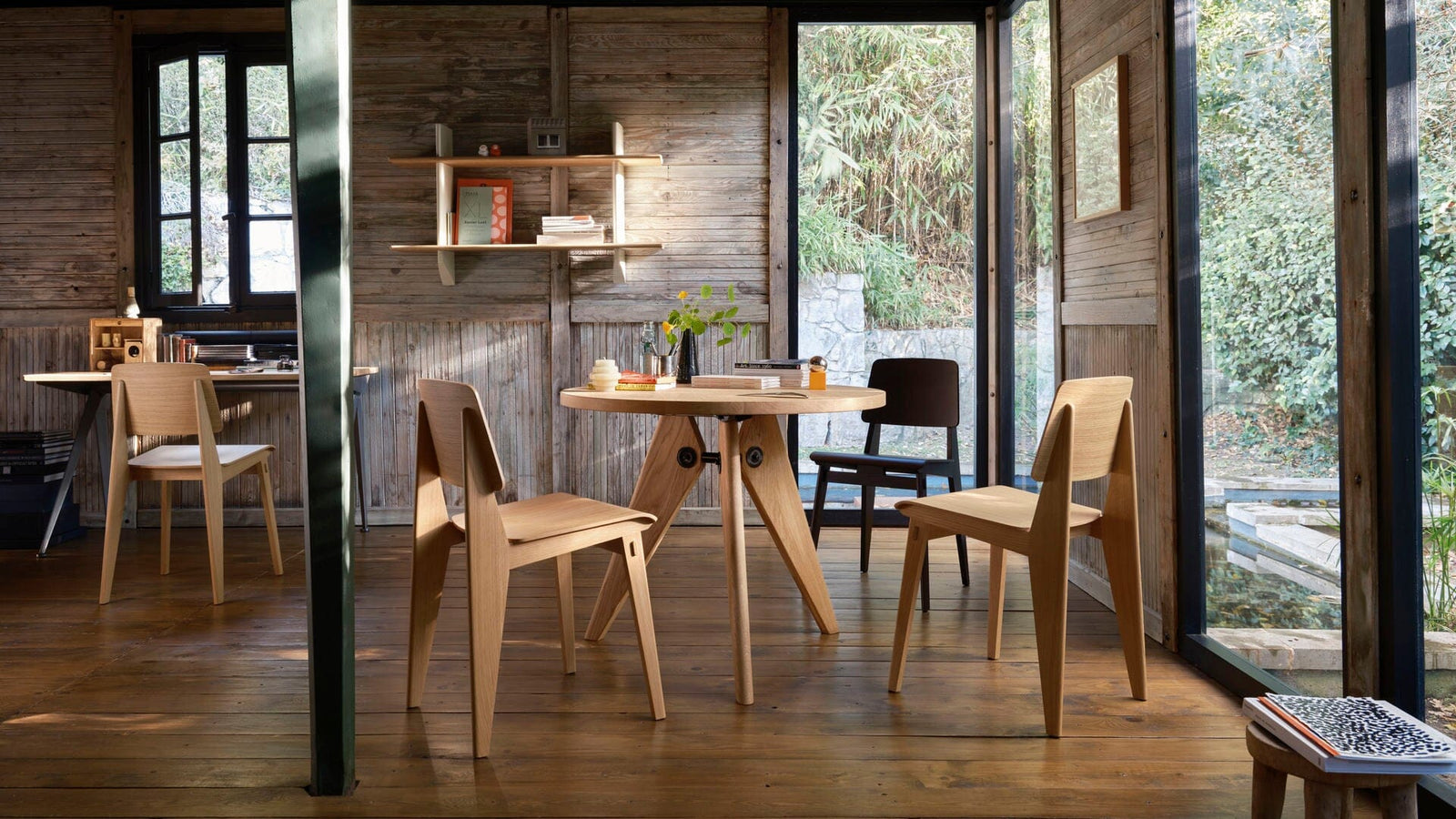 Chaise Tout Bois Side/Dining Vitra 