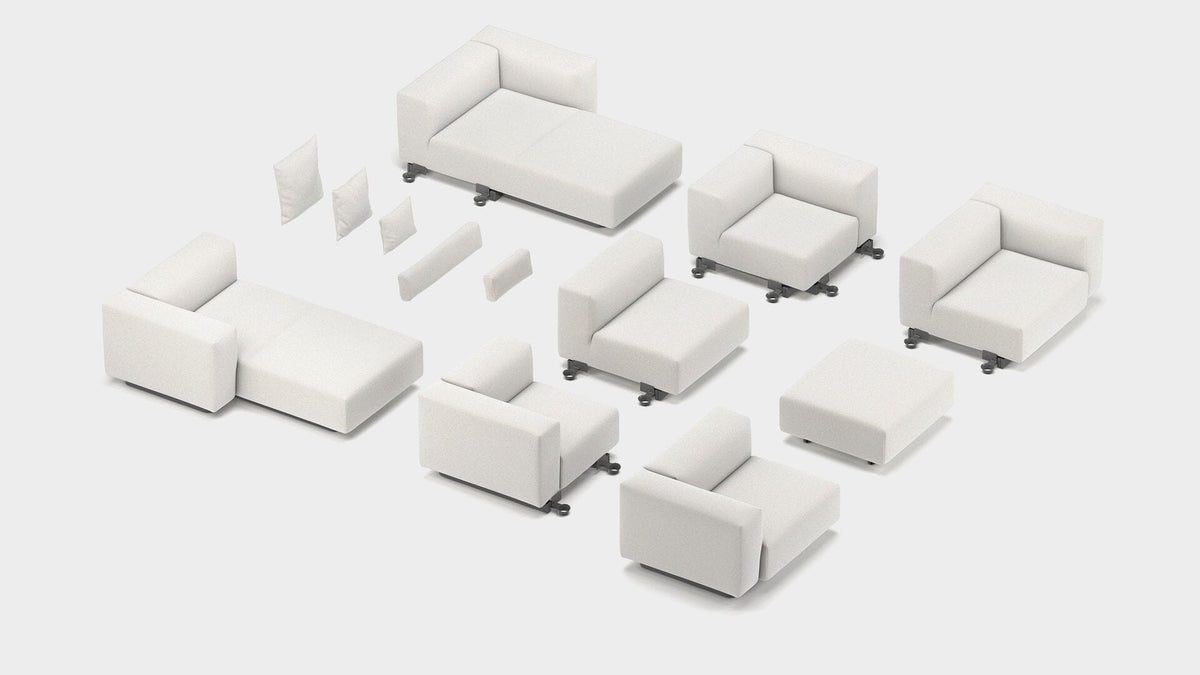 Soft Modular Sofa Central Part sofa Vitra 