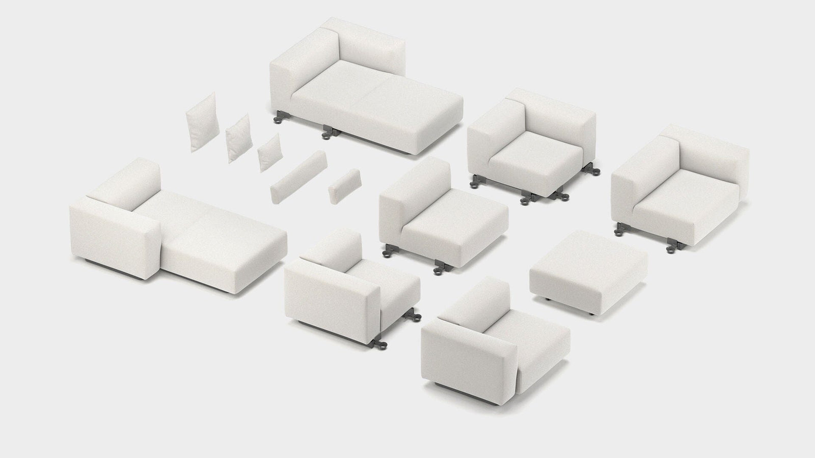 Soft Modular Sofa Central Part sofa Vitra 