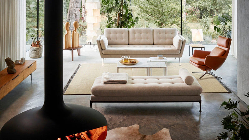 Suita Three-Seater Sofa with Tufted Cushions Sofa Vitra 