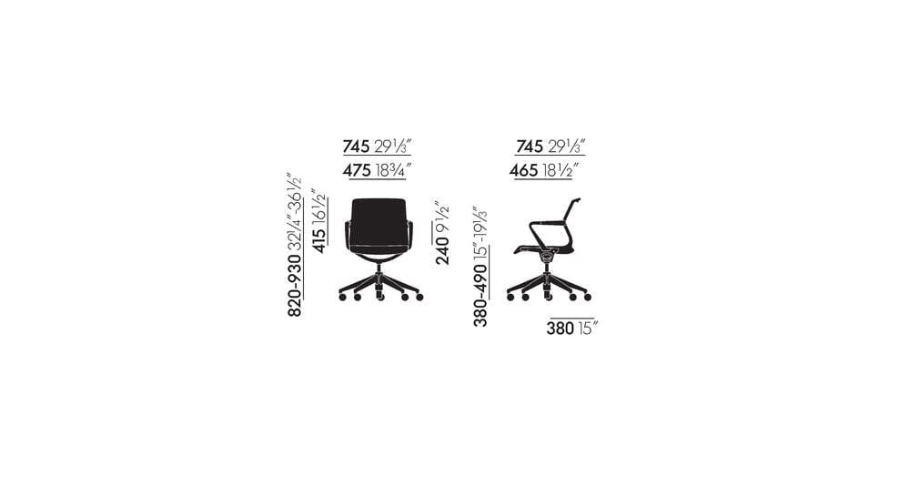 Unix Five Star Base Office Chair task chair Vitra 