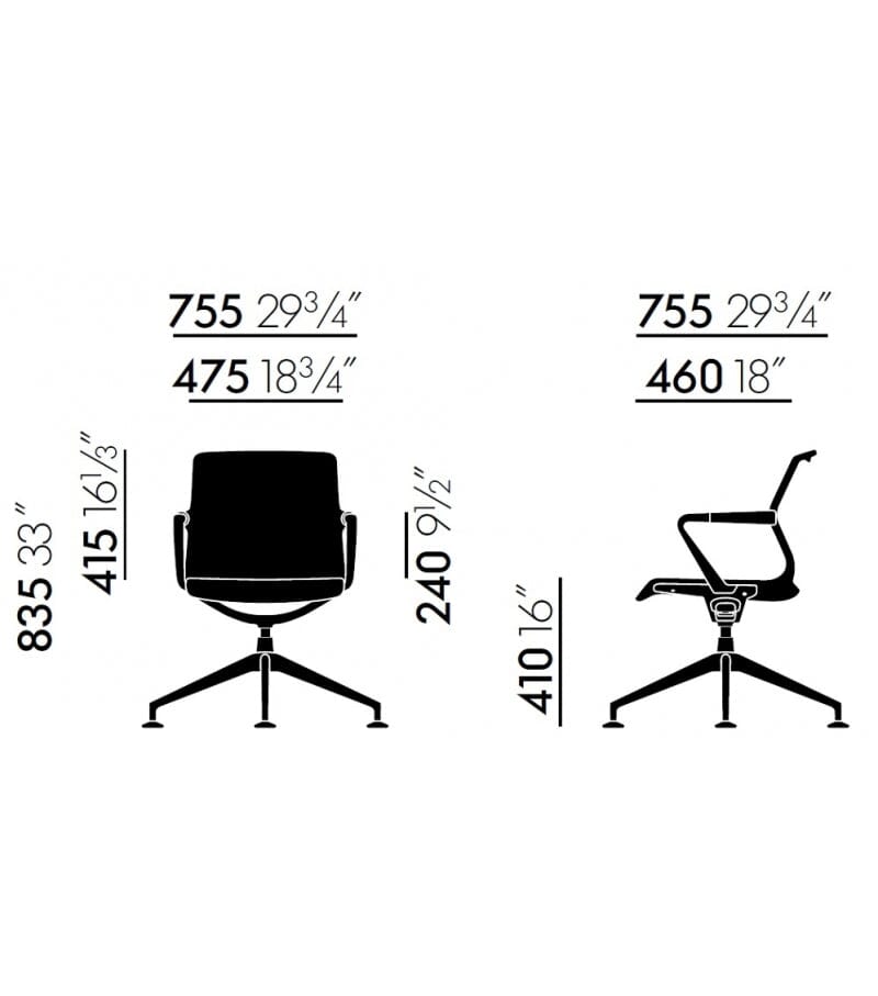 Unix Four Star Base Office Chair task chair Vitra 