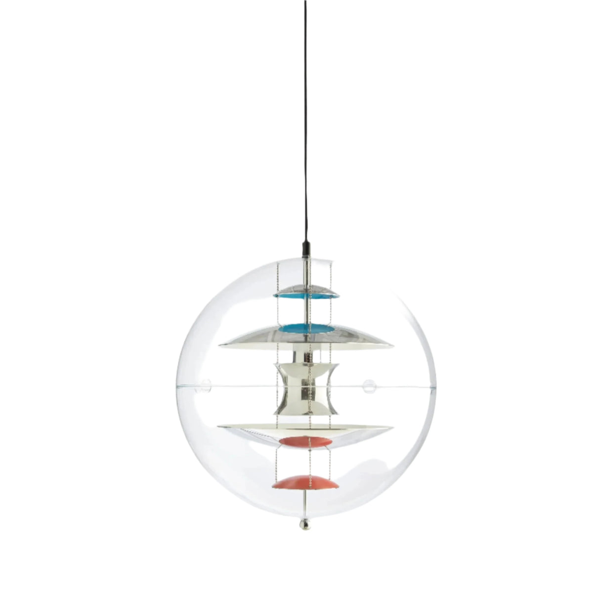 VP Globe Suspension Lamp suspension lamps Verpan Medium: 15.8" dia. Brushed Aluminum 