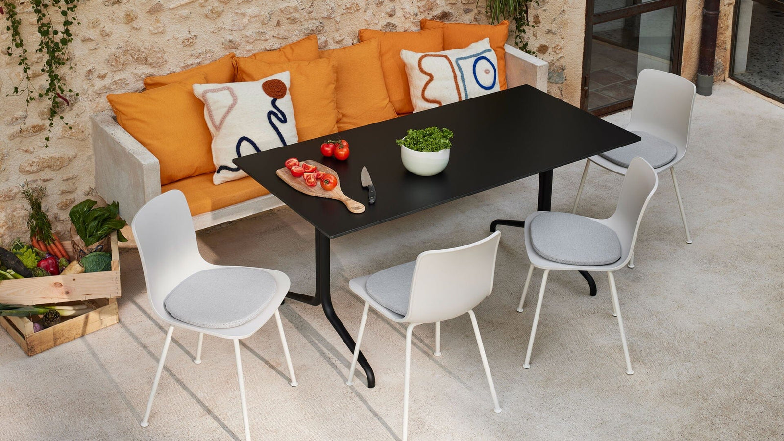 Belleville Rectangular Table Dining Tables Vitra 