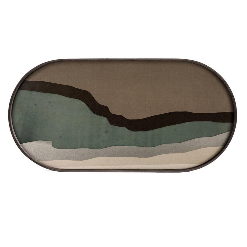 Wabi Sabi Glass Oblong Tray Tray Ethnicraft 