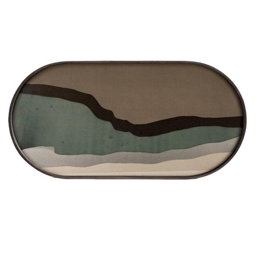 Wabi Sabi Glass Oblong Tray Tray Ethnicraft 