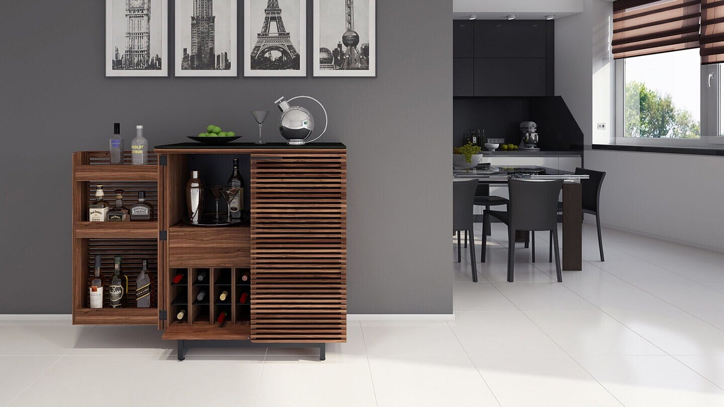 Corridor Compact Home Bar storage BDI 