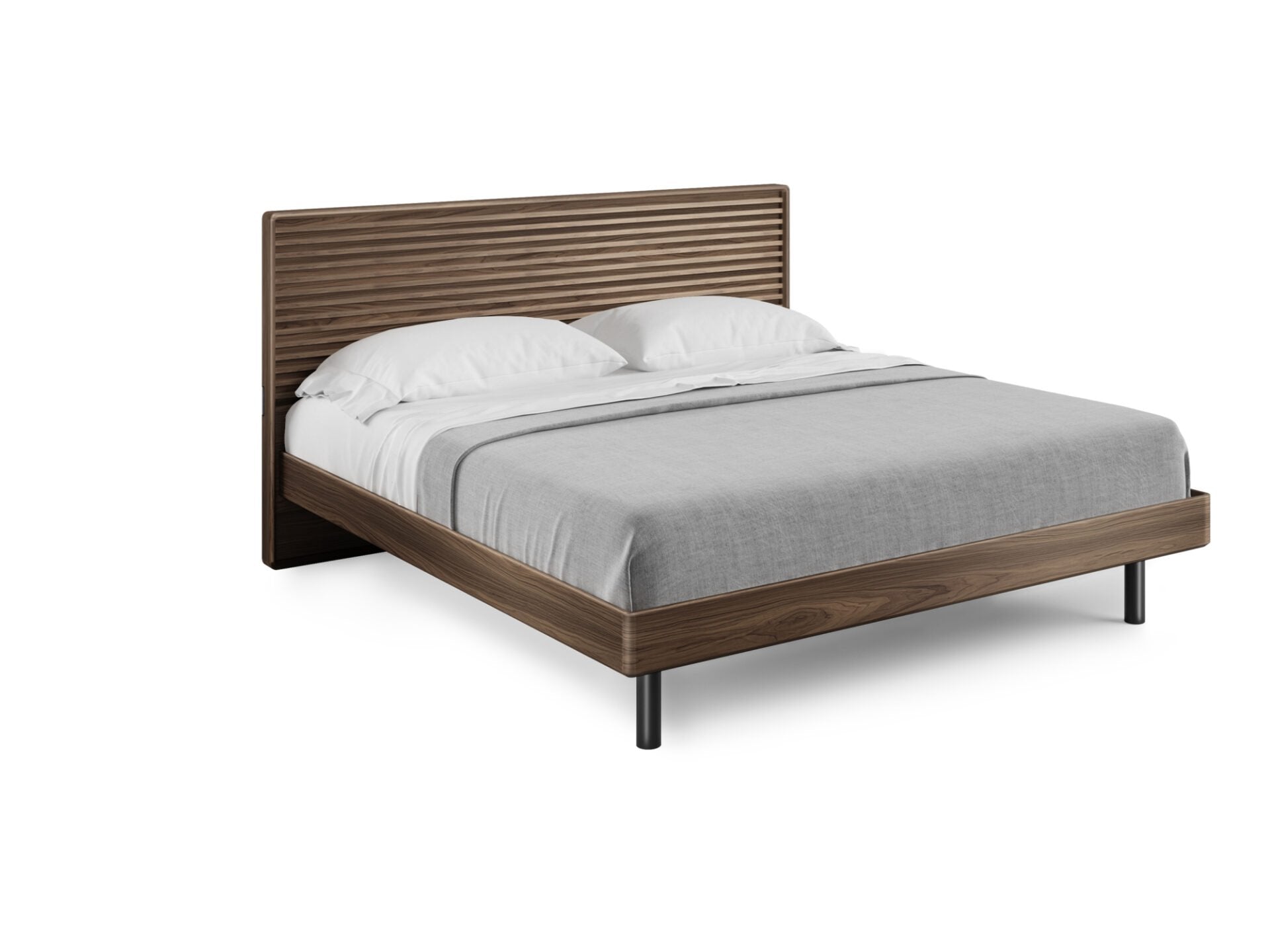 Cross-LINQ 9129 Kind Bed Beds BDI Natural Walnut 