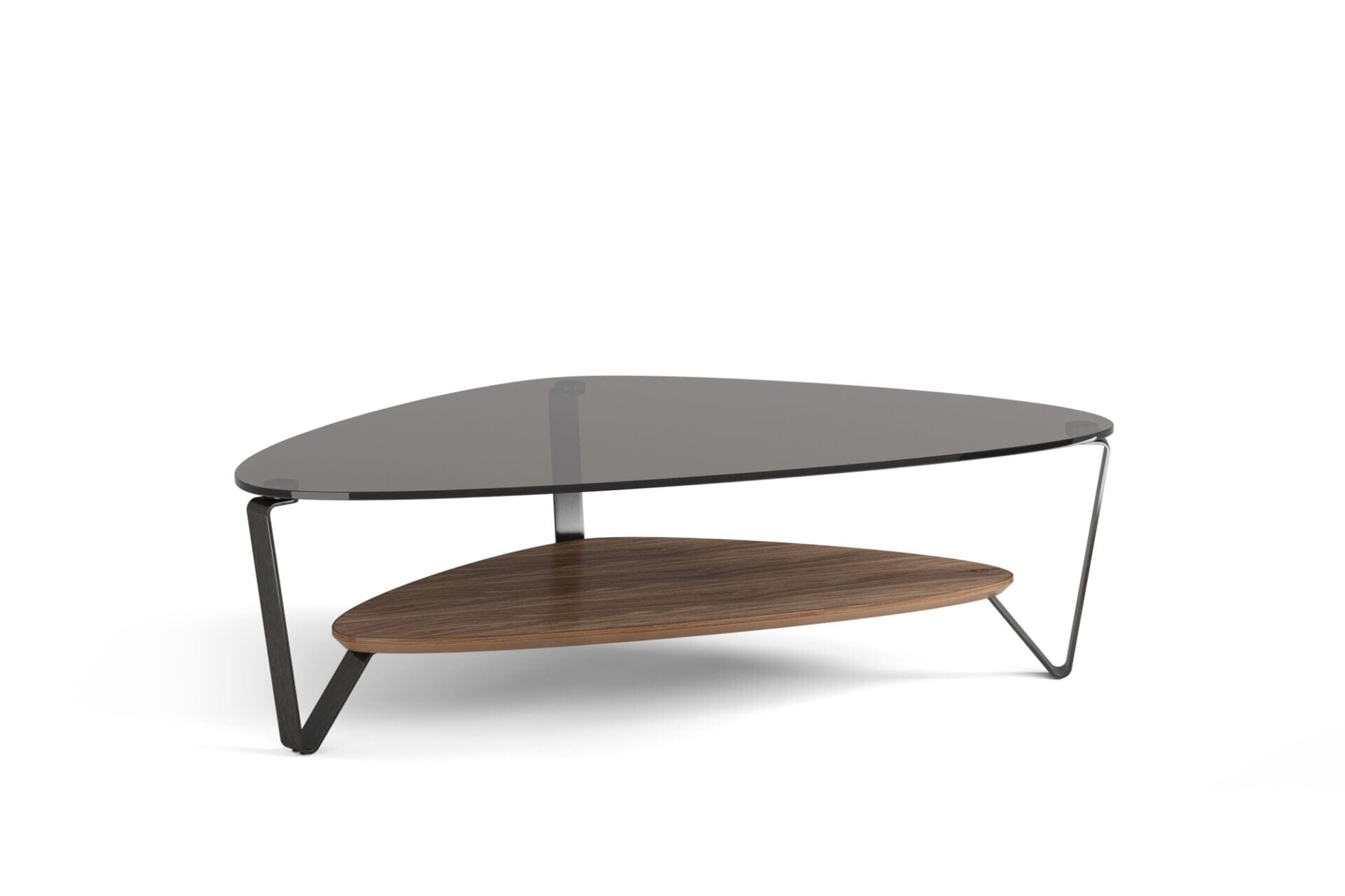 Dino 1363 Large Coffee Table Coffee Tables BDI Natural Walnut 